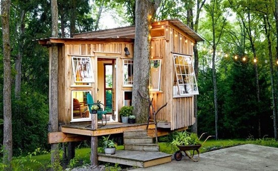 Mua nhà gỗ mini có thể di chuyển khắp nơi làm homestay độc đáo