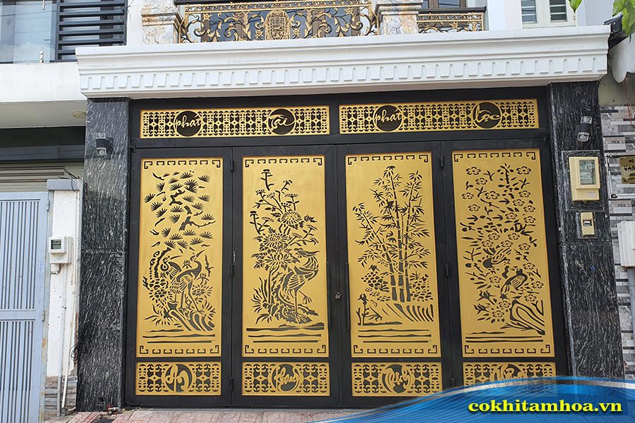 Cấu tạo cổng sắt CNC