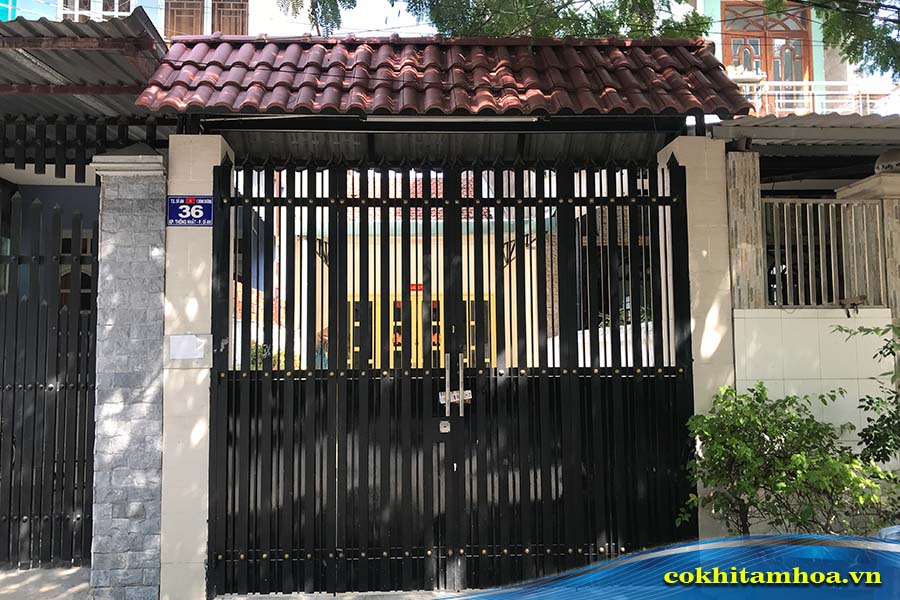 Cổng cửa 2 cánh phù hợp với rất nhiều các phong cách thiết kế hiện nay