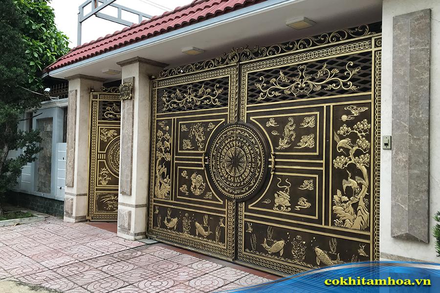 Cổng rào nhà cấp 4 cho biệt thự nhà vườn