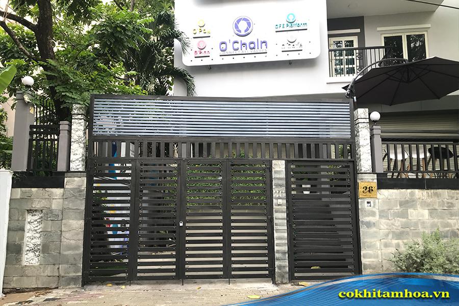Mẫu cổng sắt hộp an toàn và bền vững