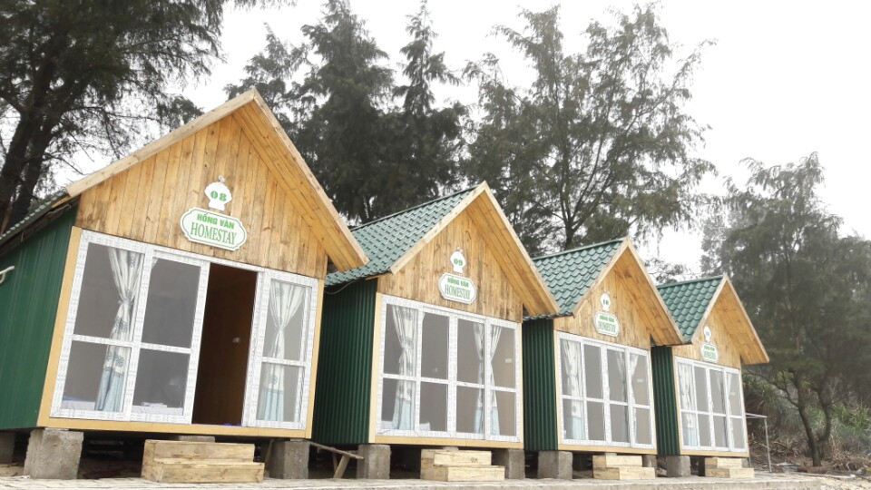 Hình 4: Nhà gỗ Homestay Cô Tô - Hồng Vàn Homestay